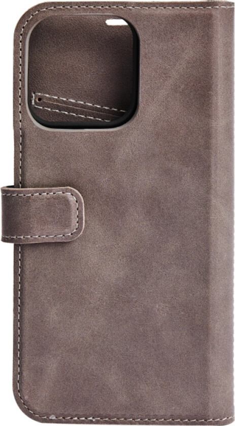 iPhone 13 Mini leather wallet, detachable, Grey