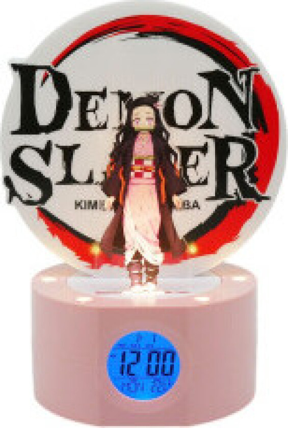 TEKNOFUN Demon Slayer: Kimetsu no Yaiba Alarm Clock with Light Nezuko 21 cm