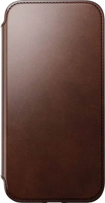 iPhone 14 Pro Max Modern Horween Leather Folio Deksel - MagSafe Kompatibel - Brun