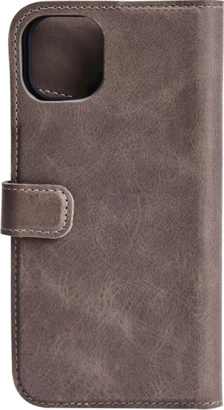 iPhone 13 leather wallet, detachable, Grey