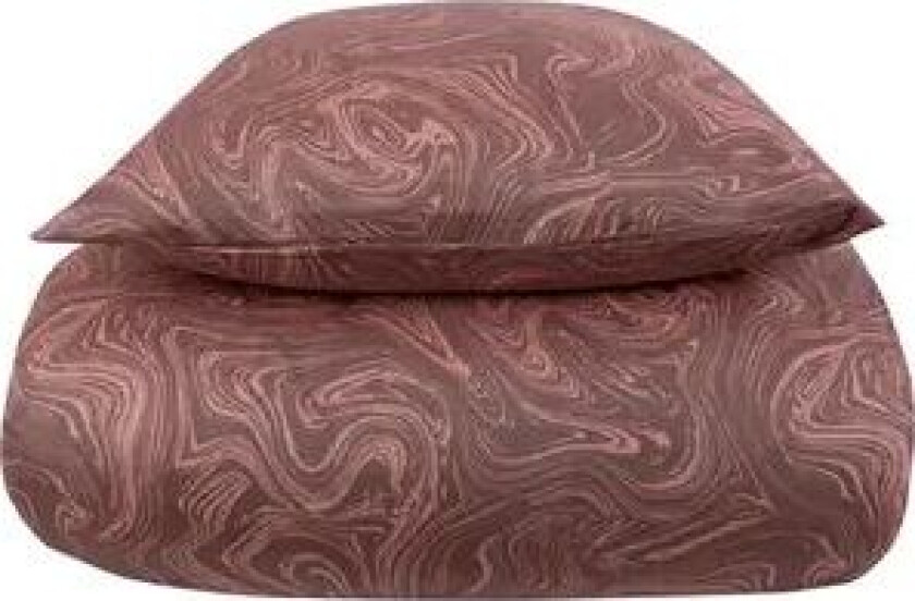 Sateng sengesett - 140x200 cm - 100% Bomullssateng - Marble lavender