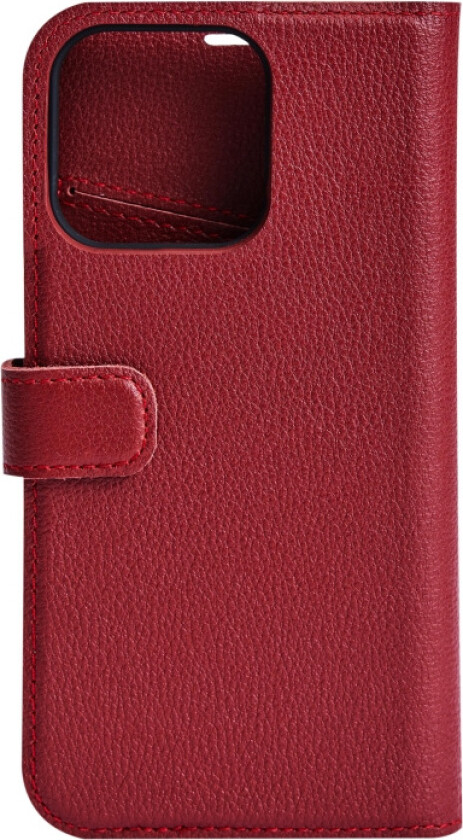 iPhone 13 Pro leather wallet, detachable, Red
