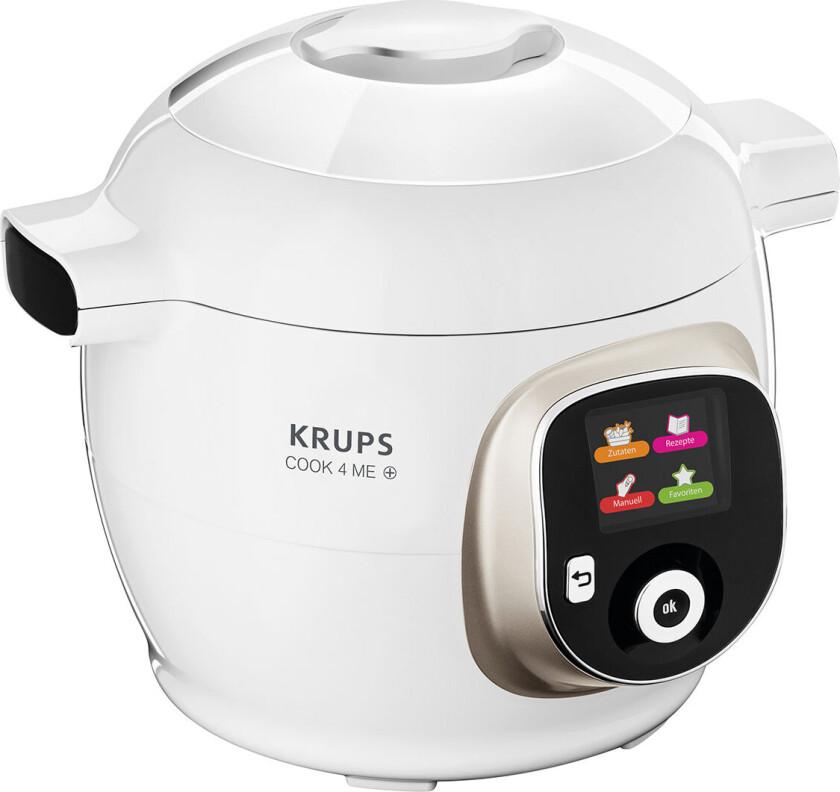 Krups multikoker Cook4Me+ CZ 7101 hvit / sølv / rustfritt stål