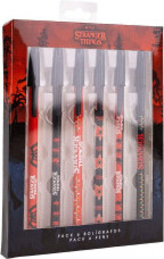 Cerdá Stranger Things kulepenn 6-Pack