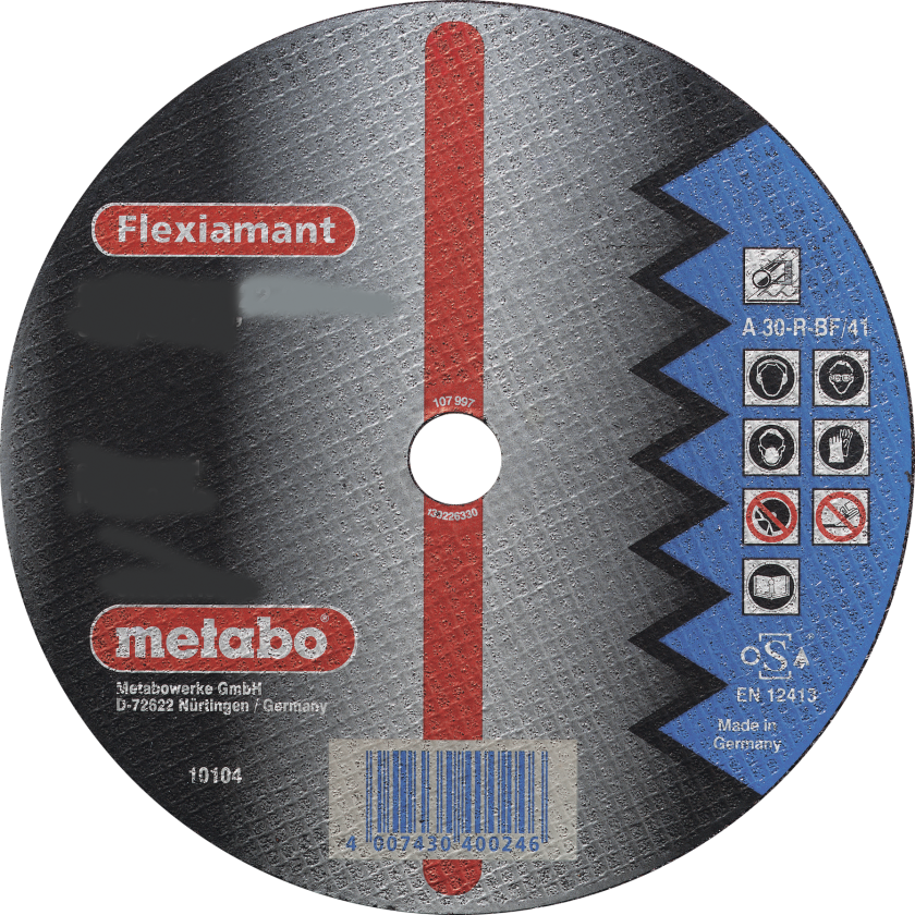 616310000, Kutteskive, Flatt senter, Stål, , 2,22 cm, 12,5 cm