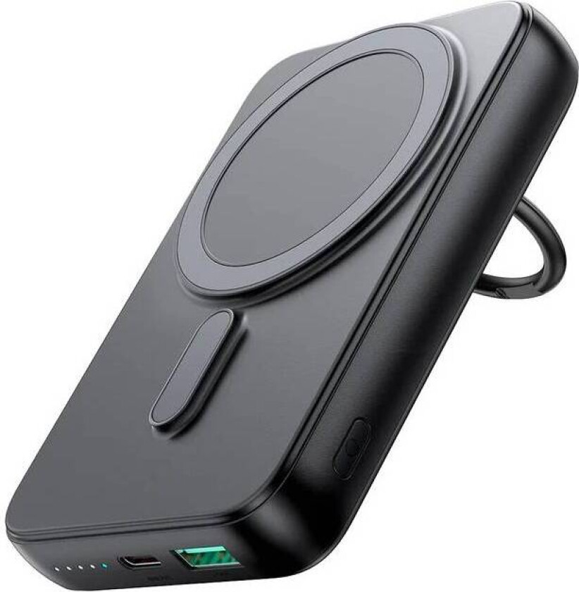 JR-W050 10000mAh 20W MagSafe med ring og stativ svart