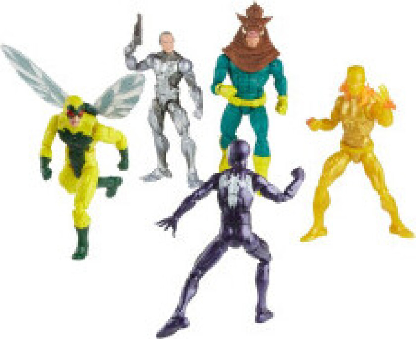 Spider-Man Marvel Legends Action Figur 5-Pack Spider-Man, Silvermane, Human Fly, Molten Man, Razorback 15 cm