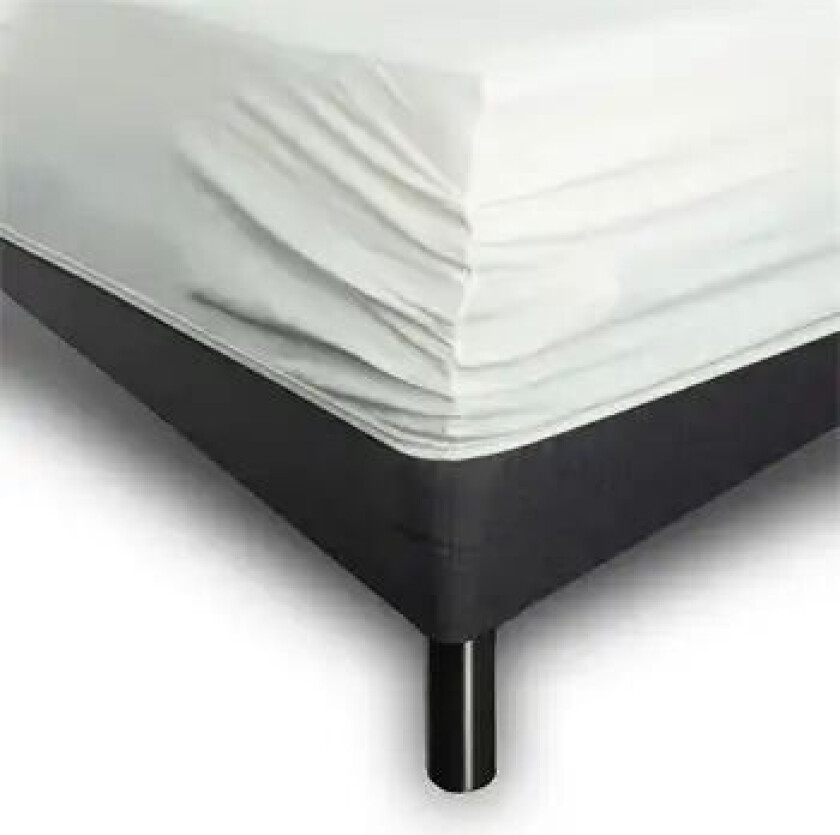 Fasonglaken - 90x200x40 cm - Hvit formsydd Jersey laken