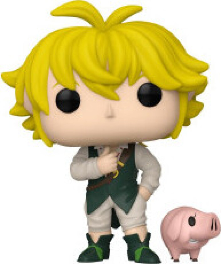 Seven Deadly Sins POP & Buddy! Animasjon Vinylfigur Meliodas m/Hauk 9 cm