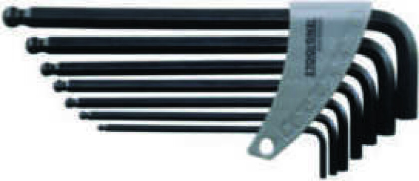 unbrakonøkler type L 1/8 - 3/8 med kule 7 stk. (109550202)