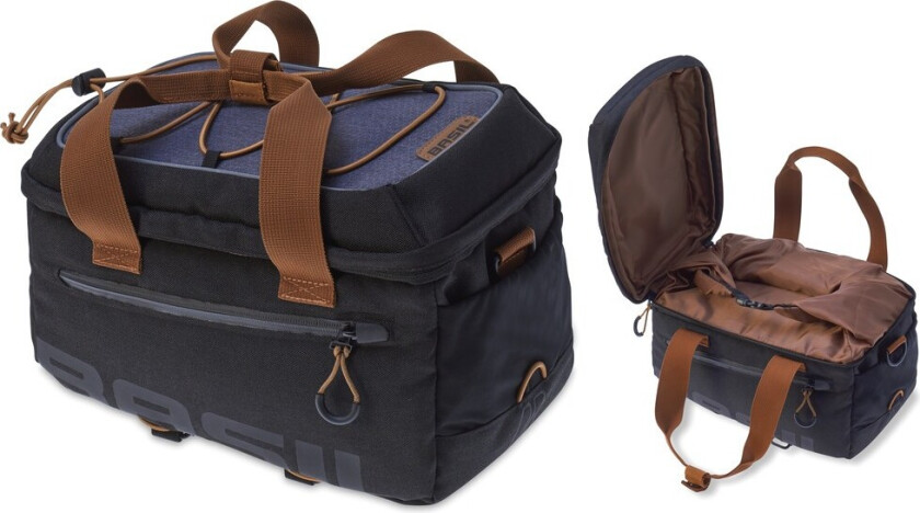 Miles, Bakre, Sykkelveske, Polyester, Svart, Grå, 7 l, 5 kg