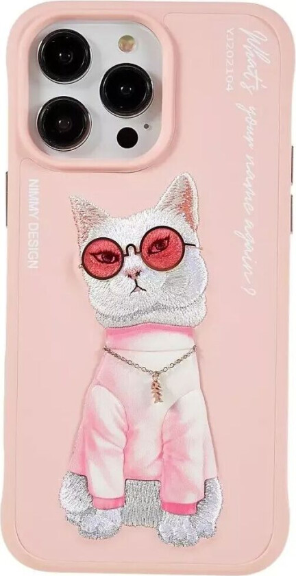 iPhone 14 Pro Hybriddeksel i Plast med Motiv - Street Kat