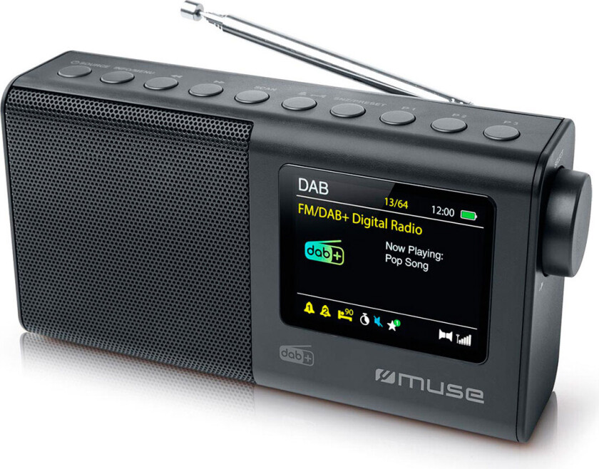 Portable Radio M-117 DB AUX in Black Portable FM, DAB/DAB+