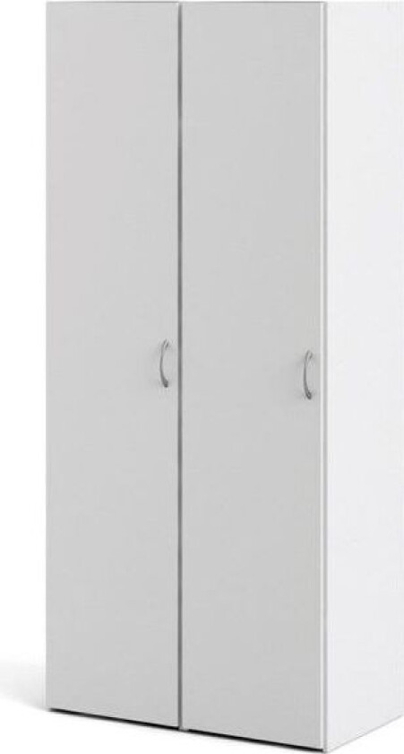 Spell garderobeskap 2 dører hvit.