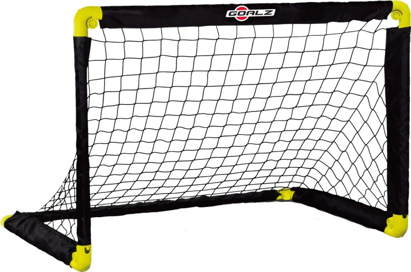 Goalz Foldable Football Goal 91x61x61 cm, sammenleggbart fotballmål Black/Yellow