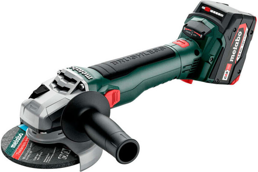 613052510, 10000 RPM, 12,5 cm, Batteri, 4 Ah, 2,5 kg, Børsteløs motor