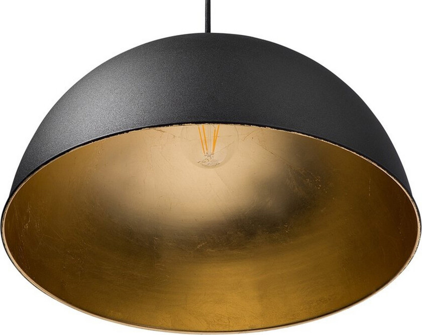 Pendellampe Svart Gull Metall 1 lys Stemningsfull belysning Industriell stil Moderne Stue Spisestue Soverom