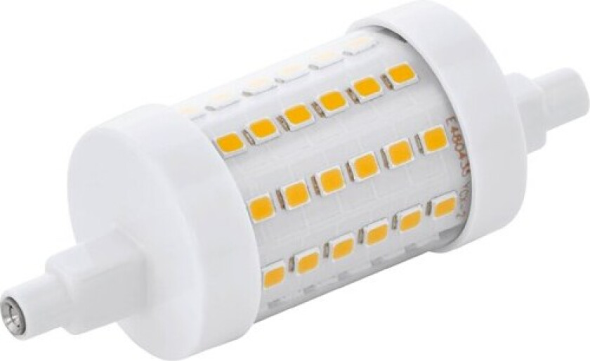 Eglo - LED-lyspære - form: korn - R7s - 8 W (ekvivalent 68 W) - klasse E - varmt hvitt lys - 2700 K
