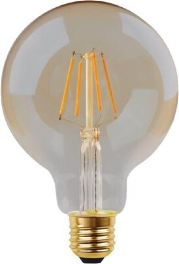 Eglo - LED-filamentlyspære - form: G95 - E27 - 4.5 W (ekvivalent 35 W) - klasse F - varmt hvitt lys - 2200 K