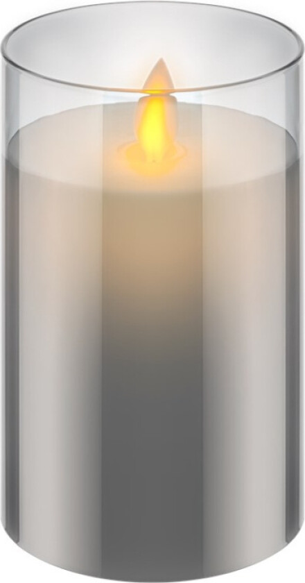 LED äkta vaxljus i glas, 7,5 x 12,5 cm underbar och säker belysningslösning för många områden som hus och loggier, kontor eller skolor