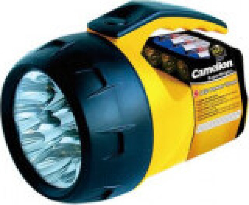 FL-9LED, Lommelykt, Gult, Plastikk, LED, 9 lamper, AA