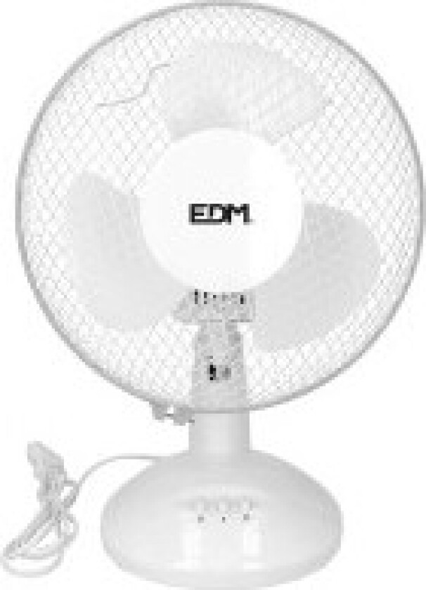 Table Fan EDM White 25 W Ø 23 x 36 cm