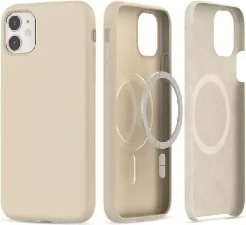 Tech-Protect iPhone 11 Tech-Protect Silikon Deksel - MagSafe Kompatibel - Beige