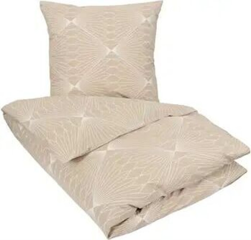 Dobbeldyne sengesett - 200x220 cm - 100% bomull - Diamond sand -