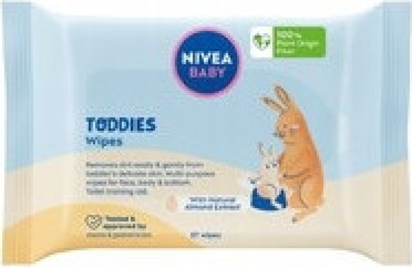 - Baby Toddies Wipes - Čisticí vlhčené ubrousky s pečujícím mandlovým extraktem 57.0ks