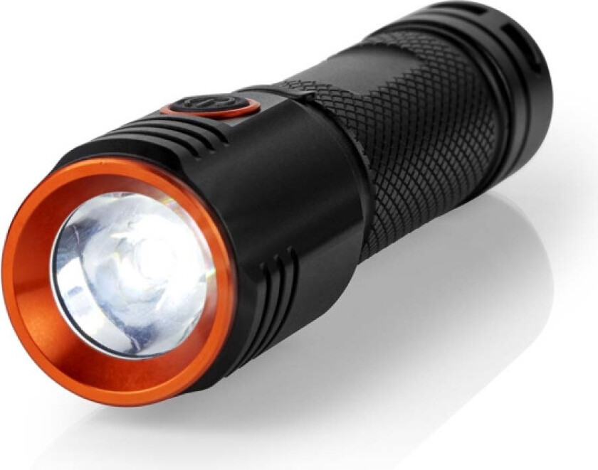 LED lommelykt   Batteri drevet   3.7 V DC   20 W   N/A   batterier følger med   Oppladningsbar   Nominell lysfluks: 2000 lm   Lysrekkevidde: 180