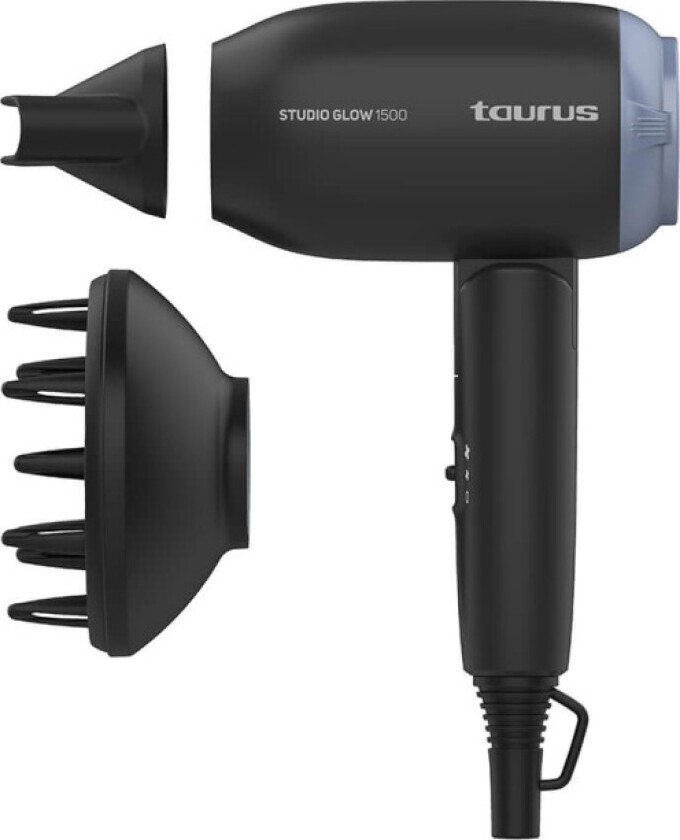 Hårføner Hair Dryer 1400W Studio Glow 1500 Black - 1400 W
