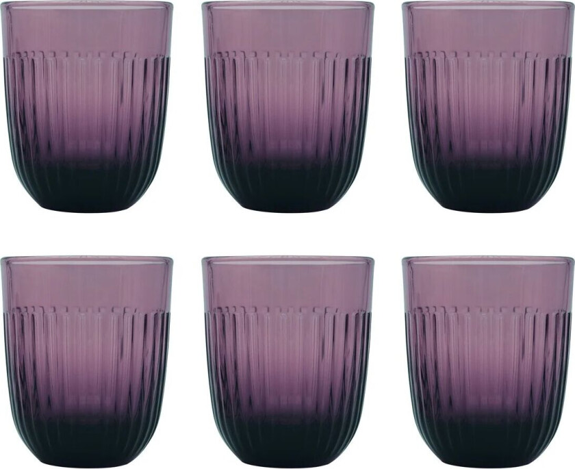 Bilde av Ouessant water glass Aubergine- 6 glasses