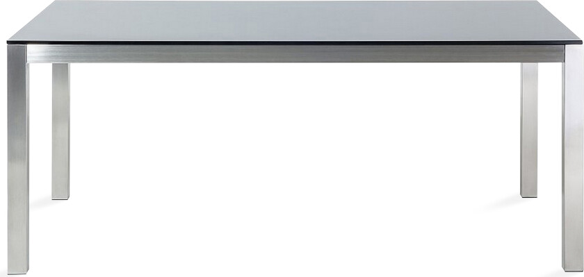 Hagebord Svart Glass 180 x 90 cm Moderne utendørs