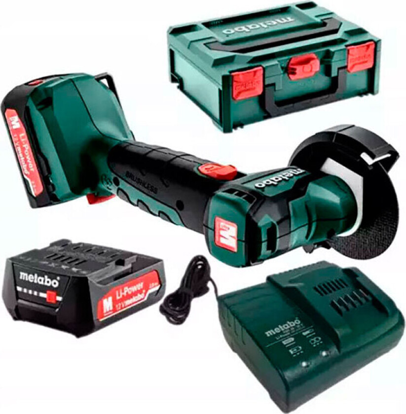 Bilde av PowerMaxx CC 12 BL - Vinkelsliper - trådløs - 2 batterier - 12 V