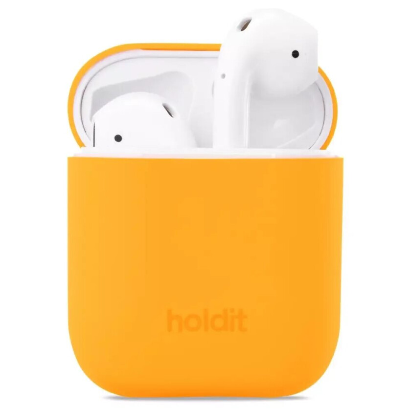 Holdit Nygård Silikondeksel Til Apple AirPods (1 & 2. gen.) - Orange Juice