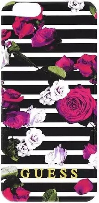 Guess iPhone 6/6s Spring Fleksibelt Deksel Stripes Rose