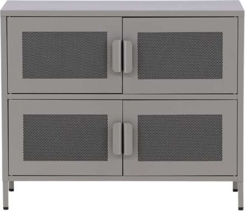 Nett skjenk 4 dører lysegrå.