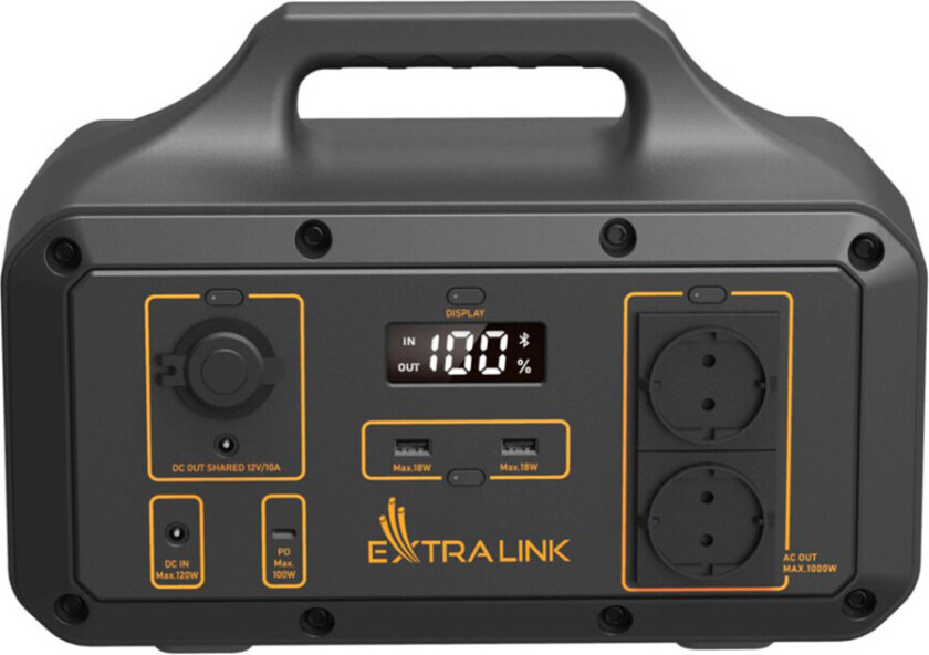 Extralink EPS-S500S, Lithium-Ion (Li-Ion), 23000mAh, DC, 510,6Wh, 800W, 800W