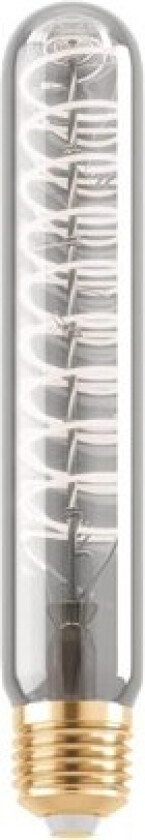 Eglo - LED-filamentlyspære - form: T30 - E27 - 4 W (ekvivalent 7 W) - varmt hvitt lys - 1700 K - svart, gjennomsiktig