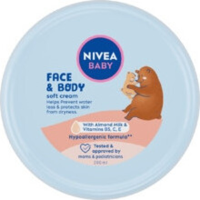 Nivea - Baby Face & Body Soft Cream - For Kids, 200 ml