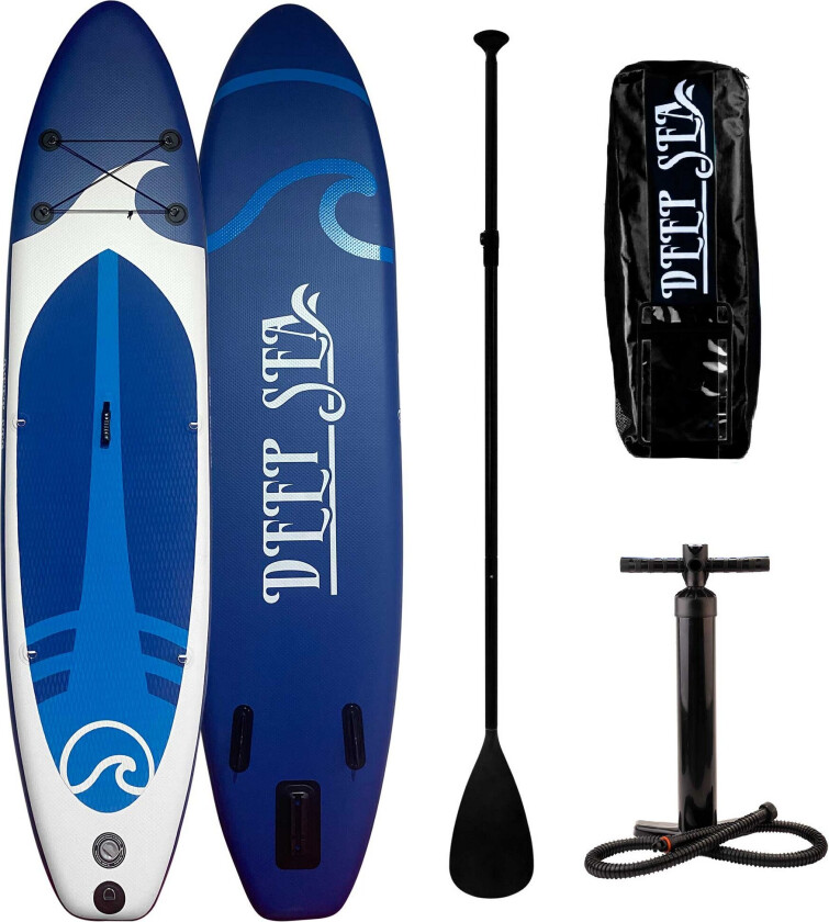 SUP Brett Sett XXL 330cm, Blå-hvid