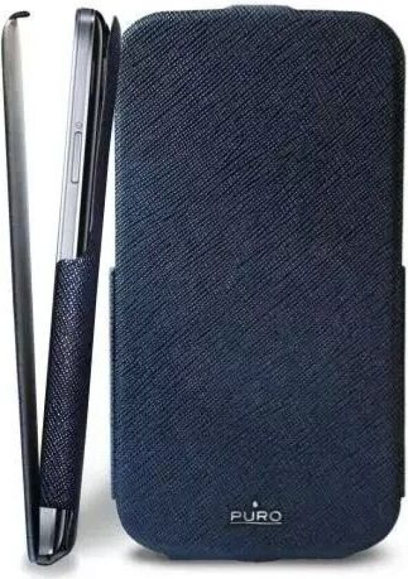 Samsung Galaxy S4/S4+ Flip Deksel Blå