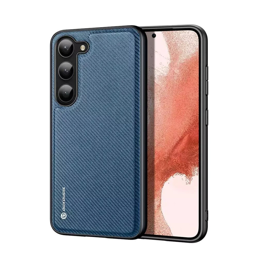 Samsung Galaxy S23 DUX DUCIS FINO Series Nylon Bakdeksel - Blå