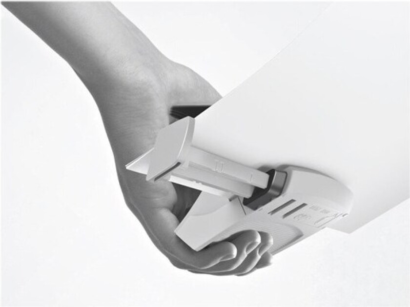 hole punch - 10 sheets - plastic metal - blue