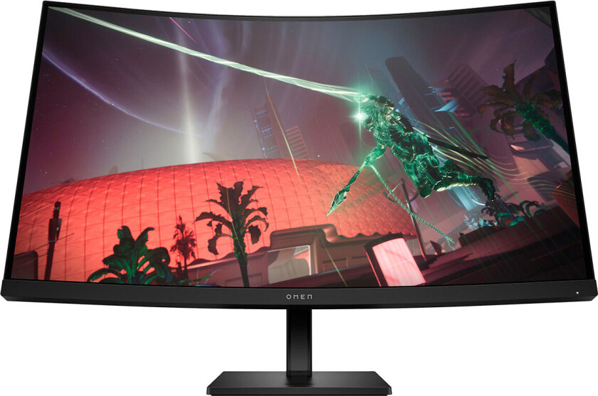 OMEN by HP 32c - LED-skjerm - gaming - 31.5" (31.5" synlig) - 2560 x 1440 QHD @ 165 Hz - VA - 400 cd/m² - 3000:1 - 1 ms - 2xHDMI, DisplayPort