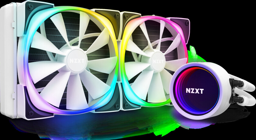 Kraken X63 White Edition - Processors flydende kølesystem - (for: LGA1156, LGA1366, LGA1155, LGA2011, LGA1150, LGA2011-3, LGA1151, AM4, LGA2066, TRX4, sTRX4, LGA1200) - Aluminium - 280 mm
