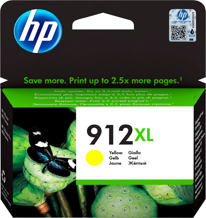Originale Blekkpatroner HP Gul