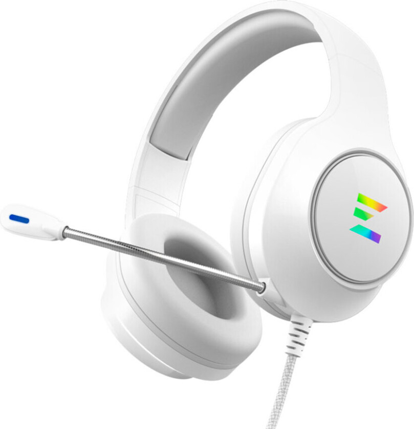 ZM-HPS310 WH, Koblet med ledninger (ikke trådløs), Spilling, 20 - 20000 Hz, 243 g, Hodesett, Hvit
