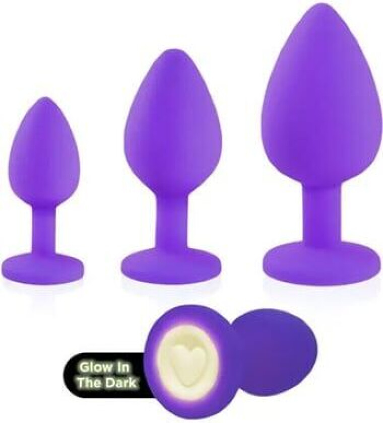 Heart Light Silicone Anal Training Kit Analplugg