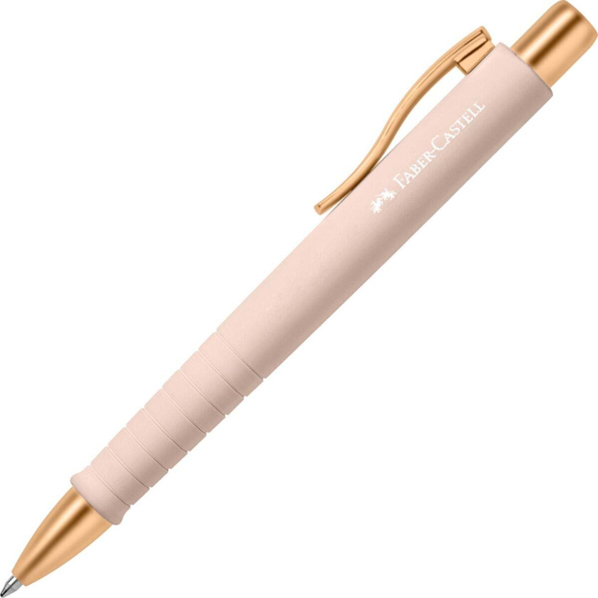 FABER-CASTELL uttrekkbar kulepenn POLY BALL URBAN, blek rosa linjebredde: 0,6 mm (XB), linjefarge: blå, sklisikker - 1 stk (241187)